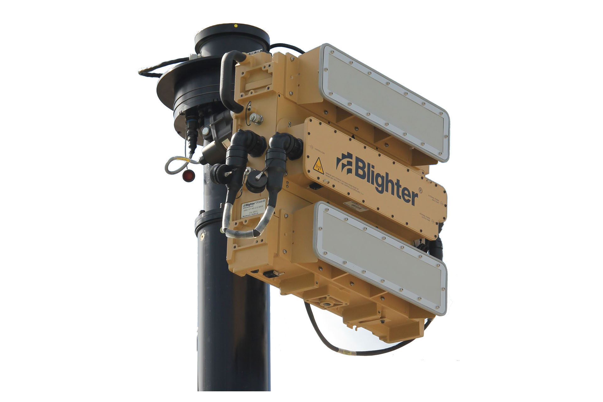 Blighter Revolution 360-HP Ground Surveillance Radar on Mast (Light Stone)