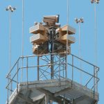 Dual Blighter B422-HP Ground Surveillance Radars on Tower (Light Stone)