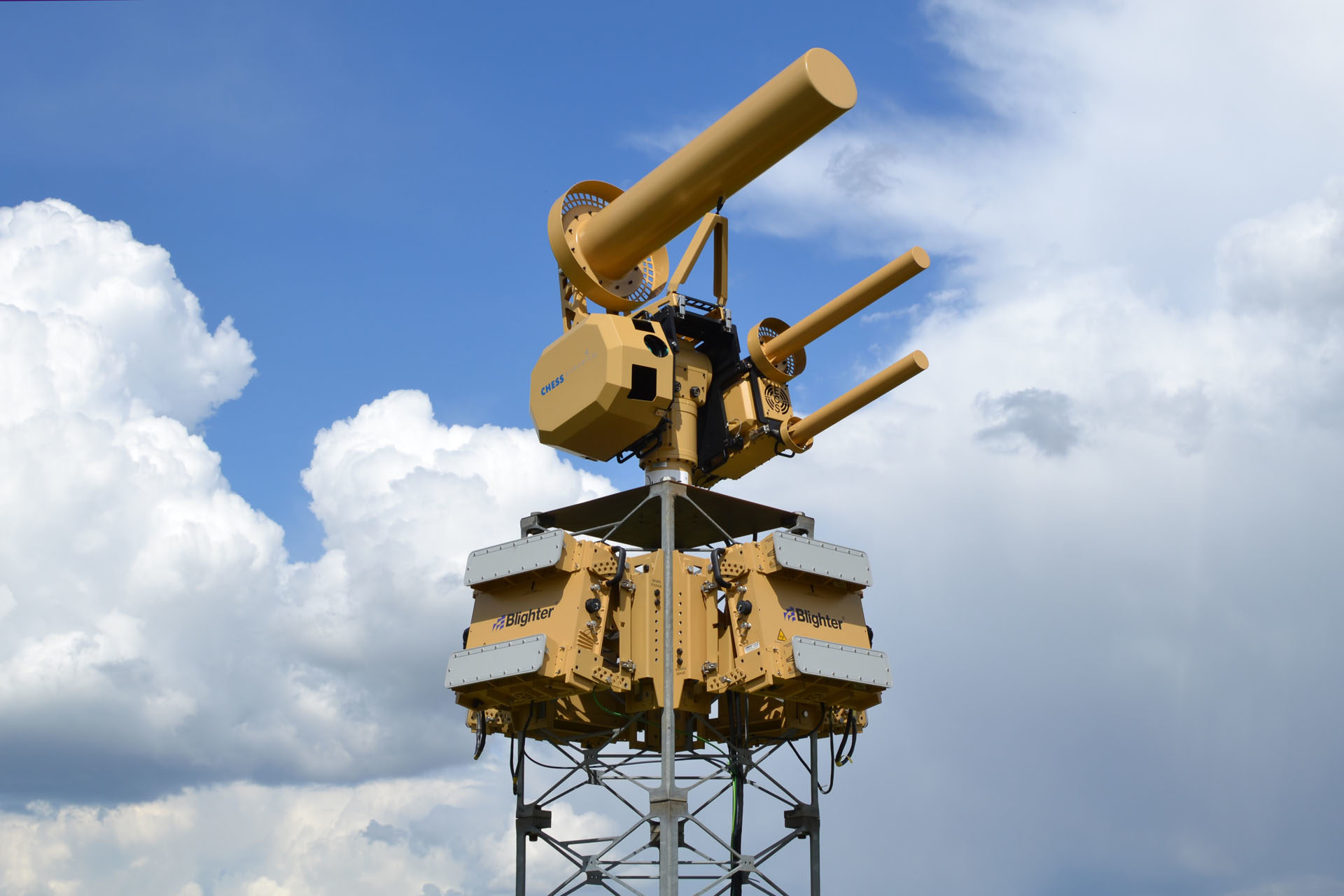 AUDS 360 Fixed Installation System on Four Legged Lattice Tower (Anti-UAV Defence System)