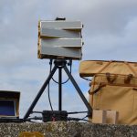 Blighter B202 Mk 2 Ground Surveillance Radar on Tripod with Toughbook, Batteries and Backpack